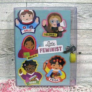New Little Feminist Locking Diary Mudpuppy Girls Journal Frida Kahlo Malala Rosa